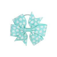 Floral Pinwheel 3" Bow with Hair Elastic