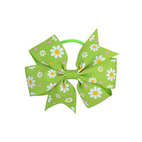 Floral Pinwheel 3" Bow with Hair Elastic