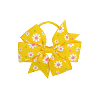 Floral Pinwheel 3" Bow with Hair Elastic