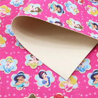 Pretty Girl on Pink Faux Leather Sheet #14