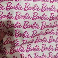 Pink Girl Glitter Logo Faux Leather Sheet