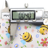 Bumble Bee Gold Print Faux Leather Sheet