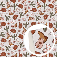 Cowgirl Fun Faux Leather Sheet