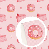 Donuts & Cakes Faux Leather Sheet