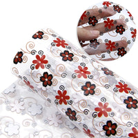 Floral Red Daisy's Transparent Sheet
