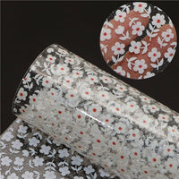 Floral White Daisies Transparent Sheet