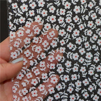 Floral White Daisies Transparent Sheet