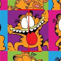 Garfield Cat Squares Faux Leather Sheet
