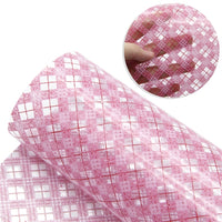 Gingham Pink Transparent Sheet