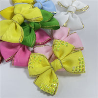 Gold Trim Ribbon Bows