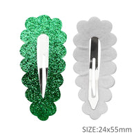Fine Glitter Covered Snap Clips