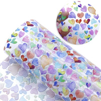 Hearts Painted Transparent Sheet