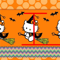 Hey Kitty Halloween Faux Leather Sheet