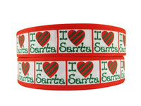 I Love Santa 1" Ribbon