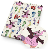 Inside Characters On White Faux Leather Sheet