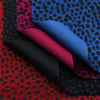Leopard Print Furry Dark Faux Leather Full Sheet Pack of 6