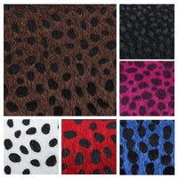 Leopard Print Furry Dark Faux Leather Full Sheet Pack of 6