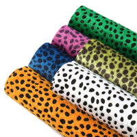 Leopard Print Furry Light Faux Leather Full Sheet Pack of 6