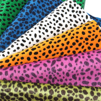 Leopard Print Furry Light Faux Leather Full Sheet Pack of 6
