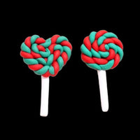 Polymer Clay Resin- Lollipop Christmas