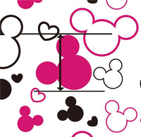 Mouse Outlines Faux Leather Sheet #18