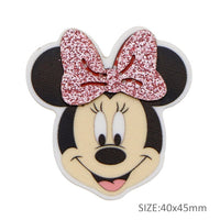Mouse Pink Bow Glitter Planar