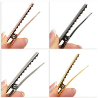 45mm Mixed Alligator Clips with Teeth (100)