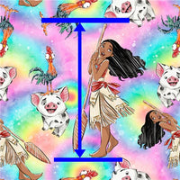 Beach Girl On Pink Ombre Faux Leather Sheet #19