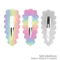 Fine Glitter Covered Snap Clips