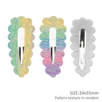 Fine Glitter Covered Snap Clips