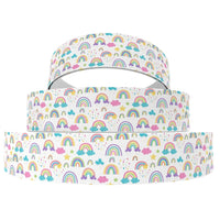 Pastel Rainbows 5/8" FOE (5 Yards)