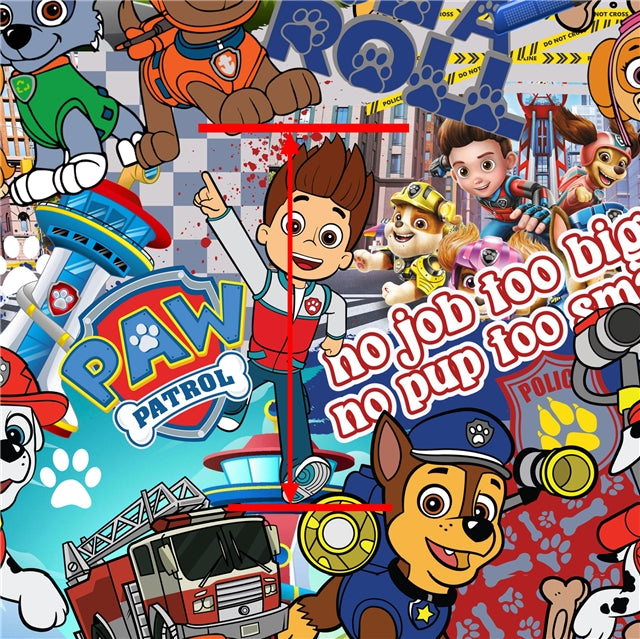 Paw Patrol Job Faux Leather Sheet | Dancing In Ribbon