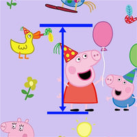 Peppa Pig Birthday Faux Leather Sheet
