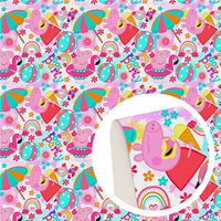 Peppa Pig Pool Party Faux Leather Sheet