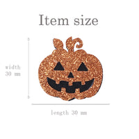 Pumpkin Glitter Felt Planar