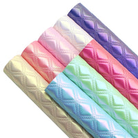 Rhombus Faux Leather Full Sheet Pack of 8