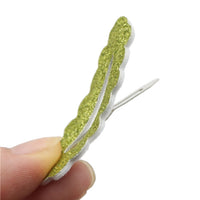 Fine Glitter Covered Snap Clips