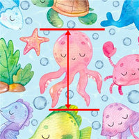 Sea Creatures Faux Leather Sheet