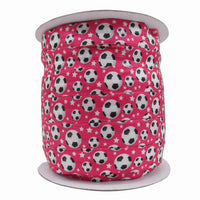 Soccer on Pink 5/8" FOE (5 Yards)