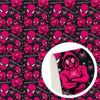 Spider Person Faux Leather Sheet