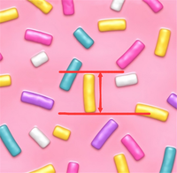Sprinkles Bright on Pink Faux Leather Roll