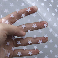 White Stars Transparent Sheet