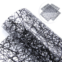 Strips Black Transparent Sheet