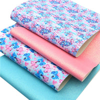 Blue Alien & Angel Faux Leather Full Sheet Pack of 4