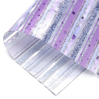 Stripes Purple Transparent Sheet