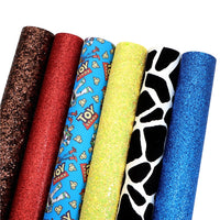 Toys Glitter Faux Leather Full Sheet Pack of 6