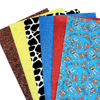 Toys Glitter Faux Leather Full Sheet Pack of 6