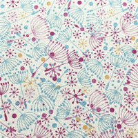 Floral Wishes Glitter Faux Leather Sheet