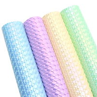 Woven Pastel Faux Leather Full Sheet Pack of 4