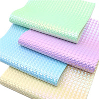 Woven Pastel Faux Leather Full Sheet Pack of 4